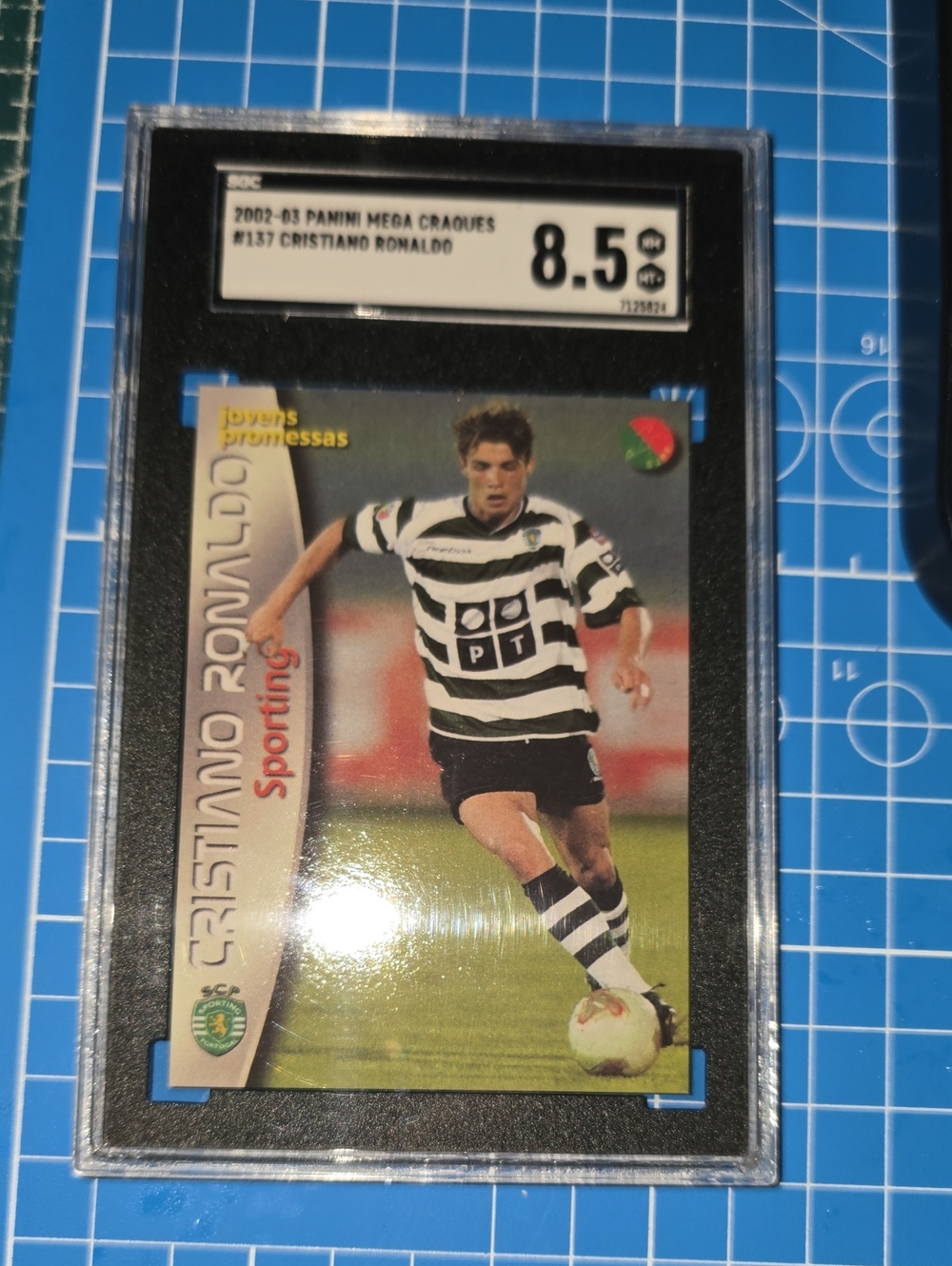 2002-03 Panini Mega Craques Cristiano Ronaldo #137 SGC 8.5